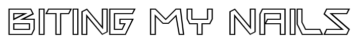 Biting My Nails font