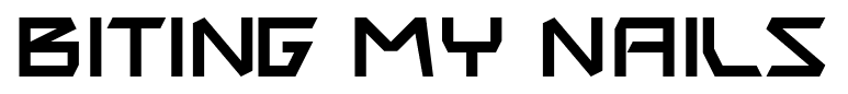 Biting My Nails font