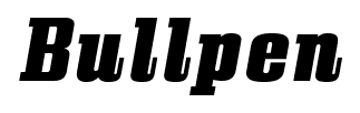 Bullpen font