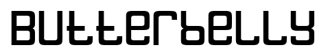 Butterbelly font