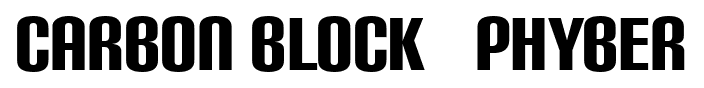 Carbon Block + Phyber font