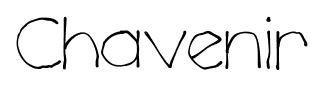Chavenir font