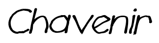 Chavenir font