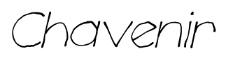 Chavenir font