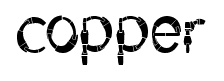 copper font