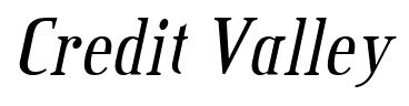 Credit Valley font