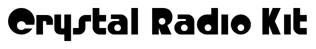 Crystal Radio Kit font