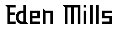 Eden Mills font