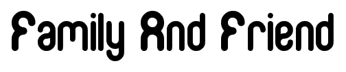 Family And Friend font