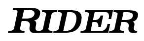 Rider font