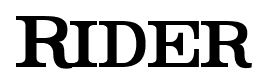 Rider font