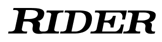 Rider font