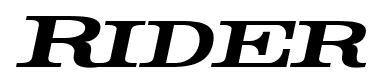 Rider font