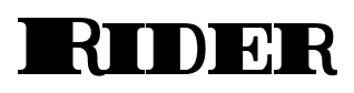 Rider font