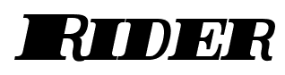 Rider font