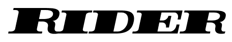 Rider font