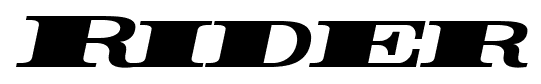 Rider font