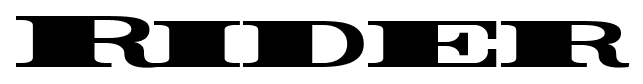 Rider font