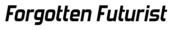Forgotten Futurist font