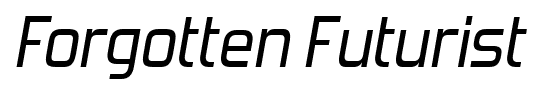 Forgotten Futurist font