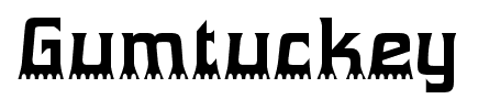 Gumtuckey font