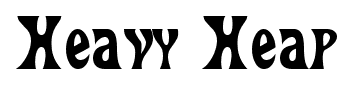 Heavy Heap font