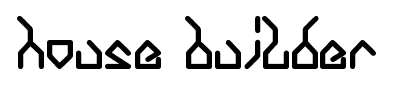 house builder font