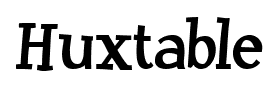 Huxtable font