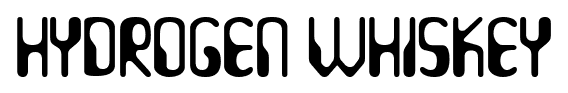 Hydrogen Whiskey font