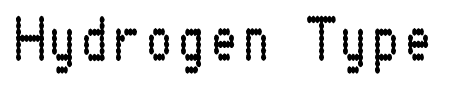 Hydrogen Type font