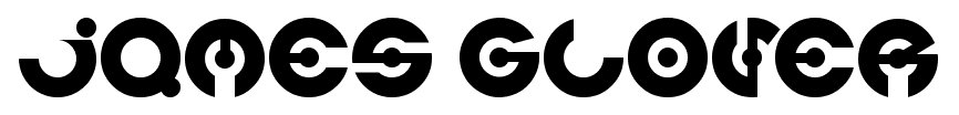james glover font