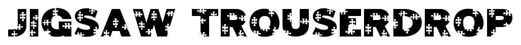 Jigsaw Trouserdrop font