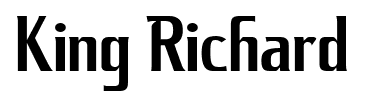 King Richard font