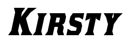 Kirsty font
