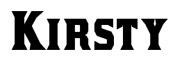 Kirsty font