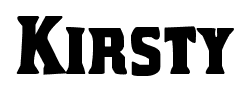 Kirsty font