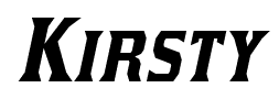 Kirsty font