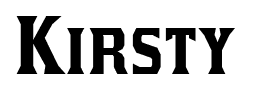 Kirsty font
