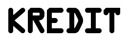 Kredit font