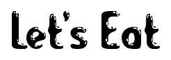 Let’s Eat font