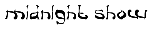 midnight show font