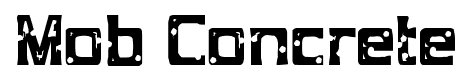 Mob Concrete font