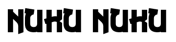 Nuku Nuku font