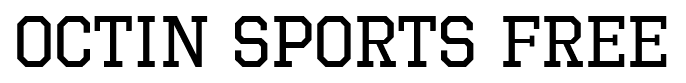 Octin Sports Free font