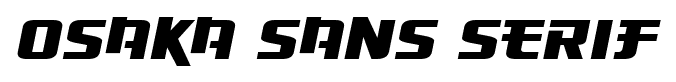 Osaka Sans Serif font
