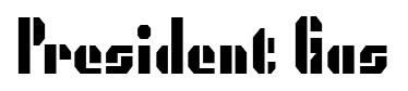 President Gas font