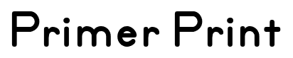 Primer Print font