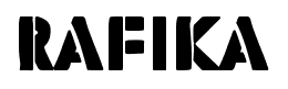 Rafika font