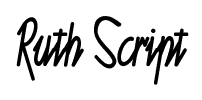 Ruth Script font