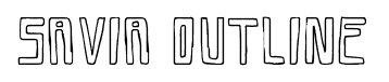 Savia Outline font